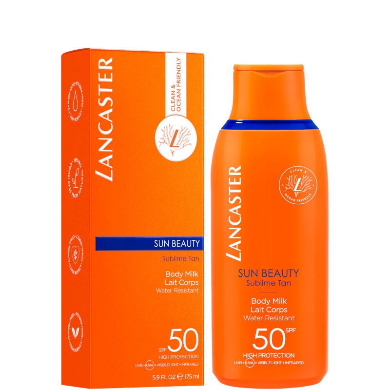 Lancaster Solare Sun Beauty Body Milk Sublime Tan SPF 50 Latte solare 175ml