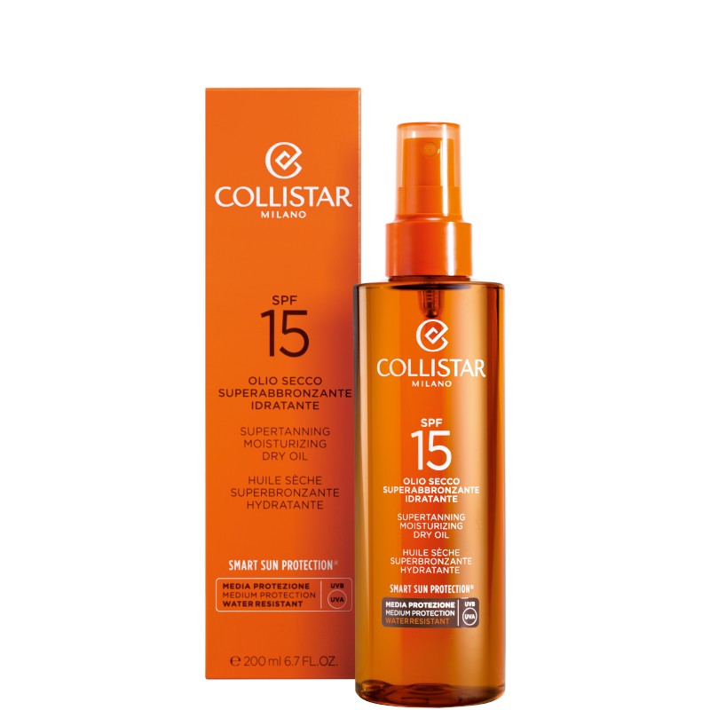 Collistar Olio Secco Superabbronzante Idratante 200 ml spf 15