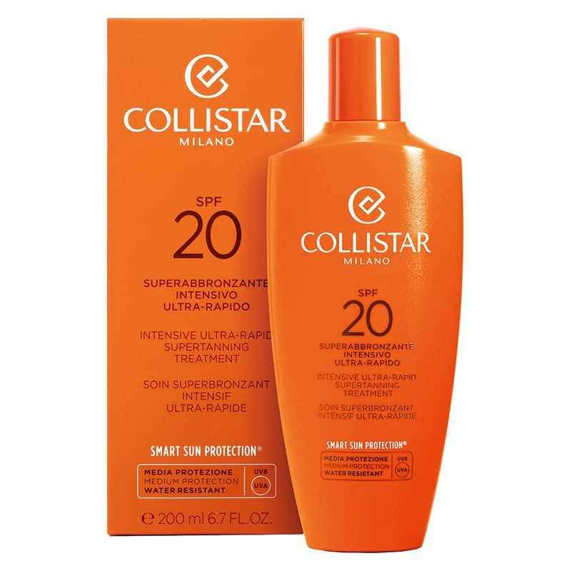Collistar Superabbronzante Intensivo Ultra rapido, SPF 20 - 200 ml Protezione solare