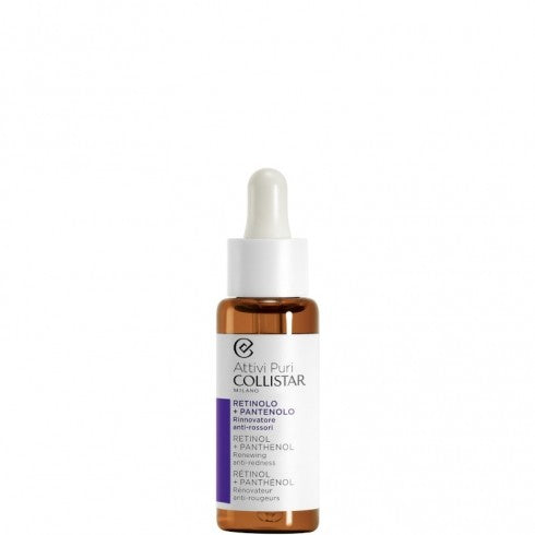 Collistar Attivi Puri Retinolo + Pantenolo, 30 ml -Rinnovatore anti-rossori