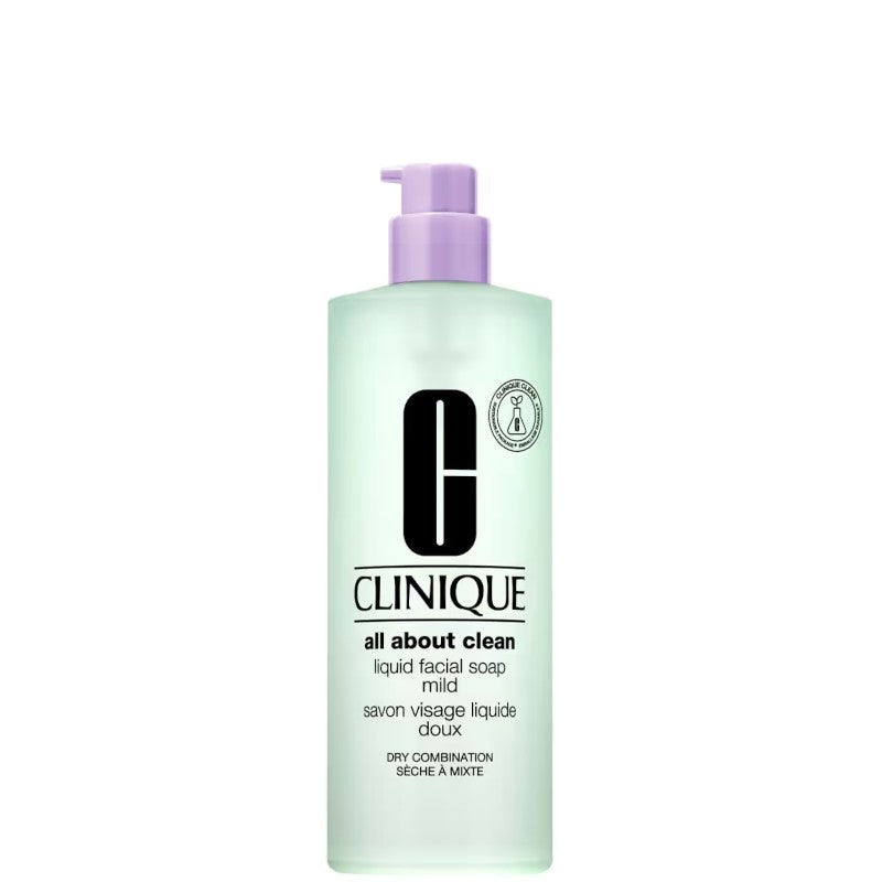 Clinique Liquid Facial Soap Mild per pelli da secche a miste, 400 ml