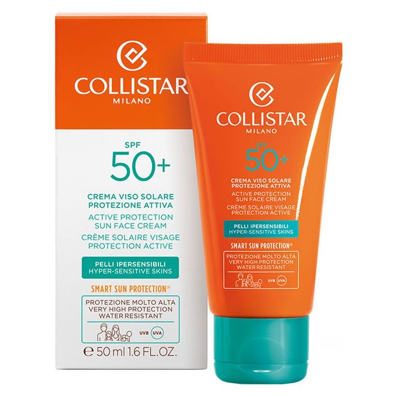 Collistar Crema Viso Solare Protezione Attiva Pelli Sensibili spf 50+ 50 ml