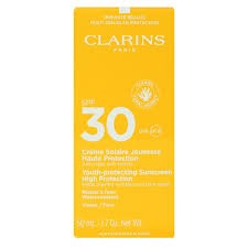 Clarins Crème Solaire Jeunesse Spf30 Crema alta protezione, 50 ml