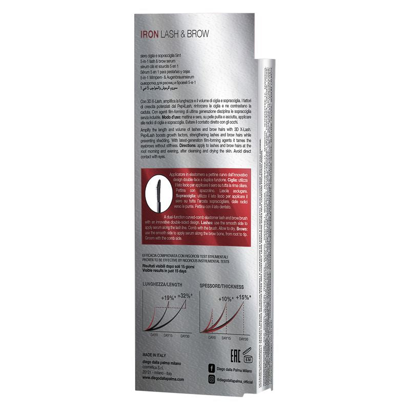 Diego Dalla Palma Iron Lash & Brow 5 in 1 Siero Ciglia e Sopracciglia 5 in 1