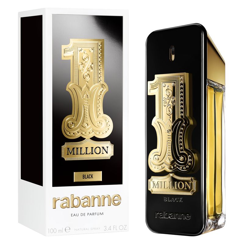 Rabanne 1 Million Black Eau De Parfum Spray Uomo
