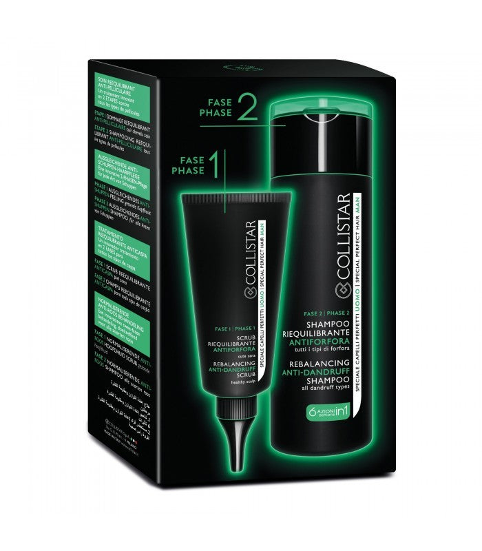 Collistar Trattamento Riequilibrante Antiforfora - 2 Fasi Scrub 50 ml + Shampoo 200 ml