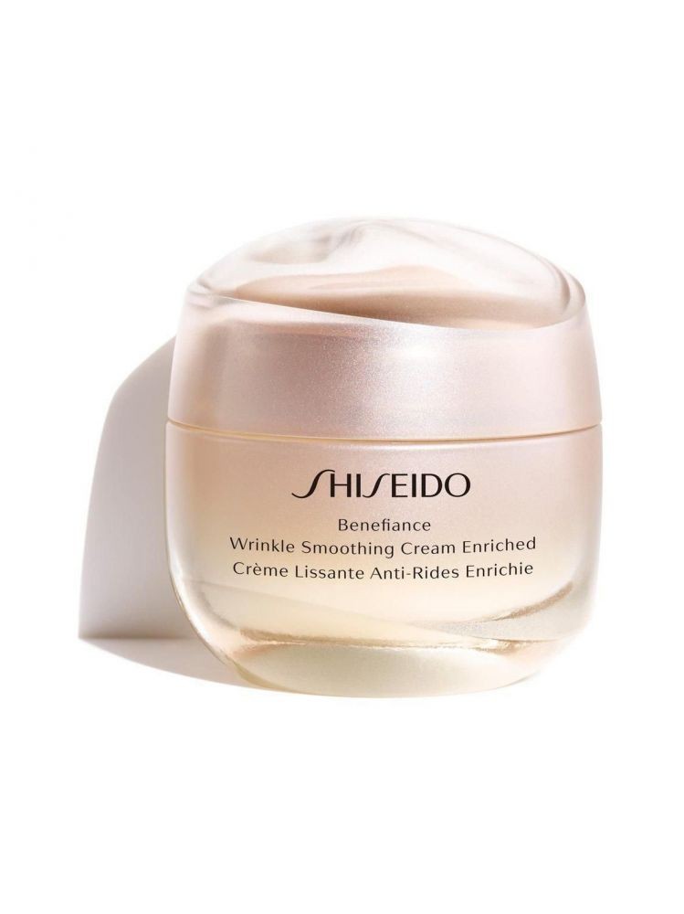 Shiseido Benefiance Wrinkle Smoothing Cream Enriched, Crema Antirughe Giorno e Notte per pelli secche