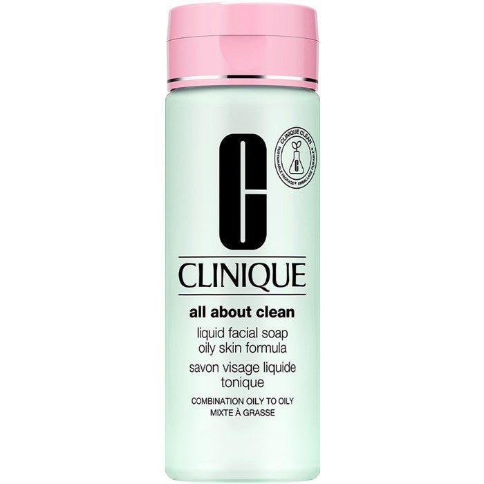 Clinique Liquid Facial Soap Oily Skin Formula Pelle Tendenzialmente Oleosa TIPO 3 - 4, 200 ml