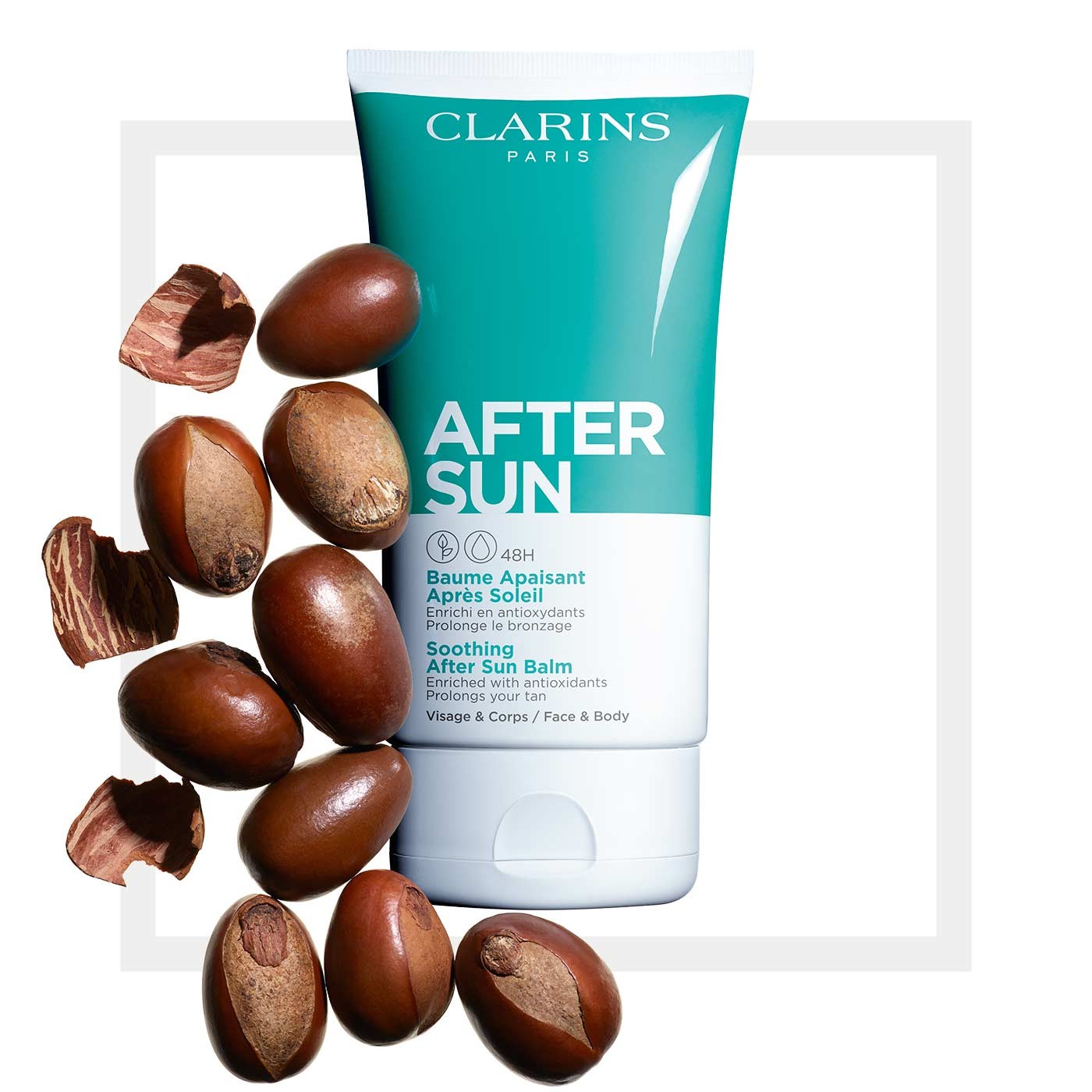 Clarins Baume Après Soleil Balsamo Doposole Viso e Corpo,150 ml