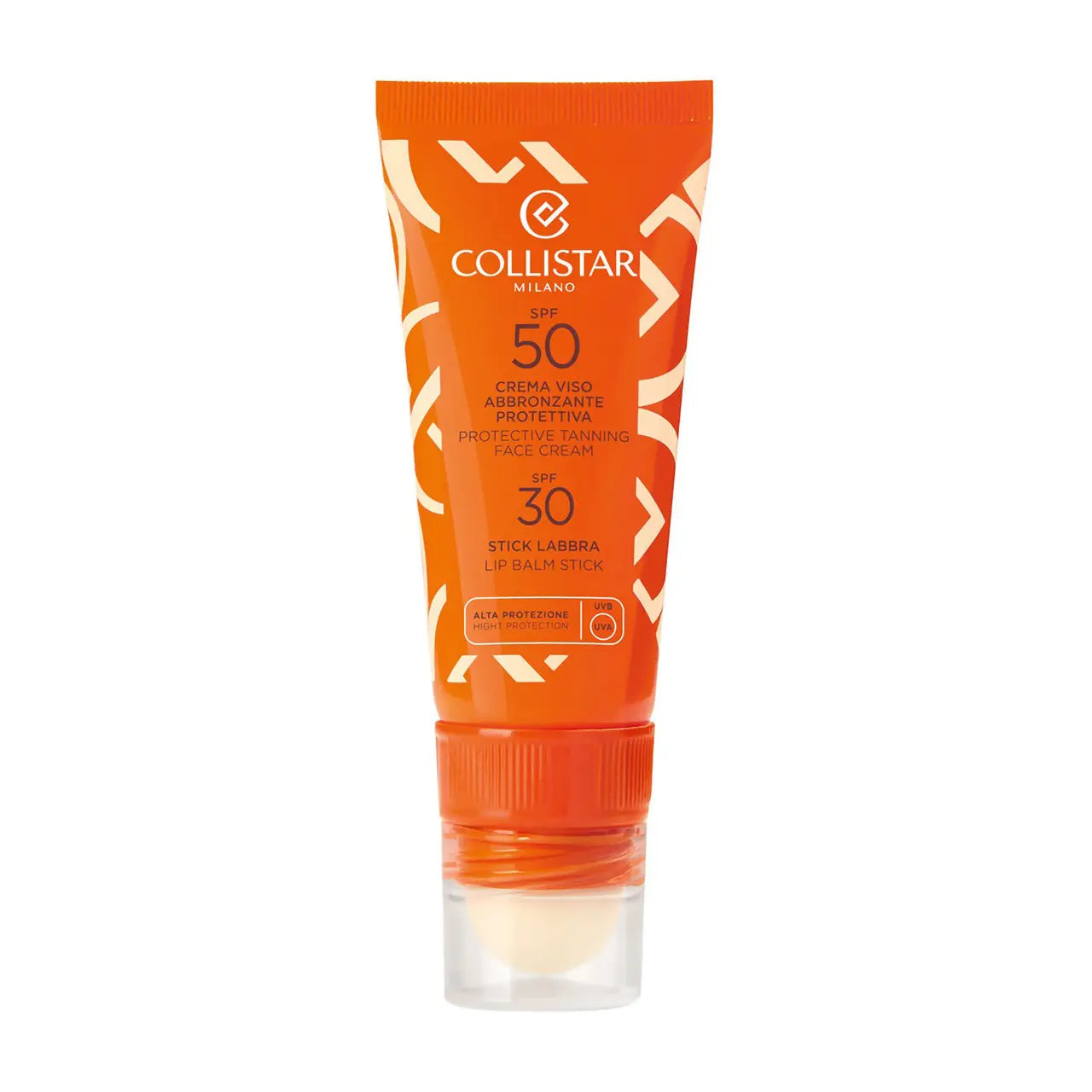 Collistar Crema Viso Abbronzante Prottetiva Spf 50 + Stick Labbra Spf 30
