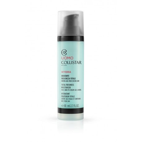 Collistar Total Freshness Moisturizer Face And Eye Cream-Gel 24H, 80 ml Per viso uomo