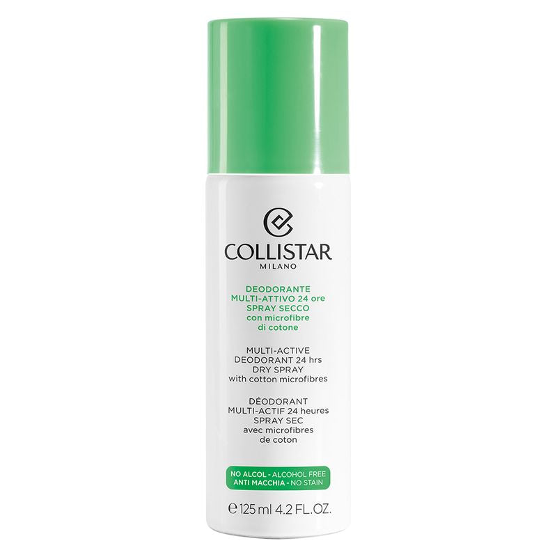 Collistar Deodorante Multi-Attivo Spray Secco 24 Ore con Microfibre di Cotone 125 ml