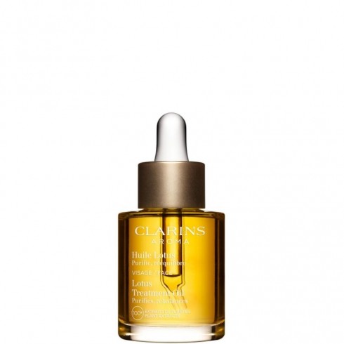 Clarins Huile Lotus Olio Viso per Pelle Mista e Grassa 30ml