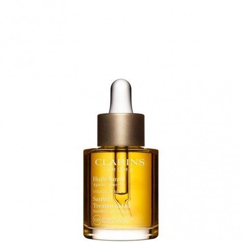 Clarins Huile Santal Olio Viso per Pelle Secca e Arrossata 30ml