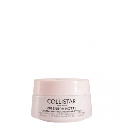 Collistar Rigenera Notte, 50 ml Crema Anti-Rughe Riparatrice Viso e Collo