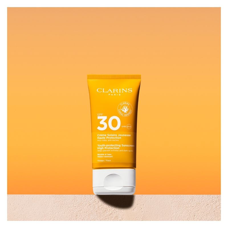 Clarins Crème Solaire Jeunesse Spf30 Crema alta protezione, 50 ml