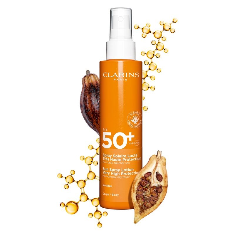 Clarins Spray Solaire Lactè Spf50+ Latte Solare Corpo,150 ml