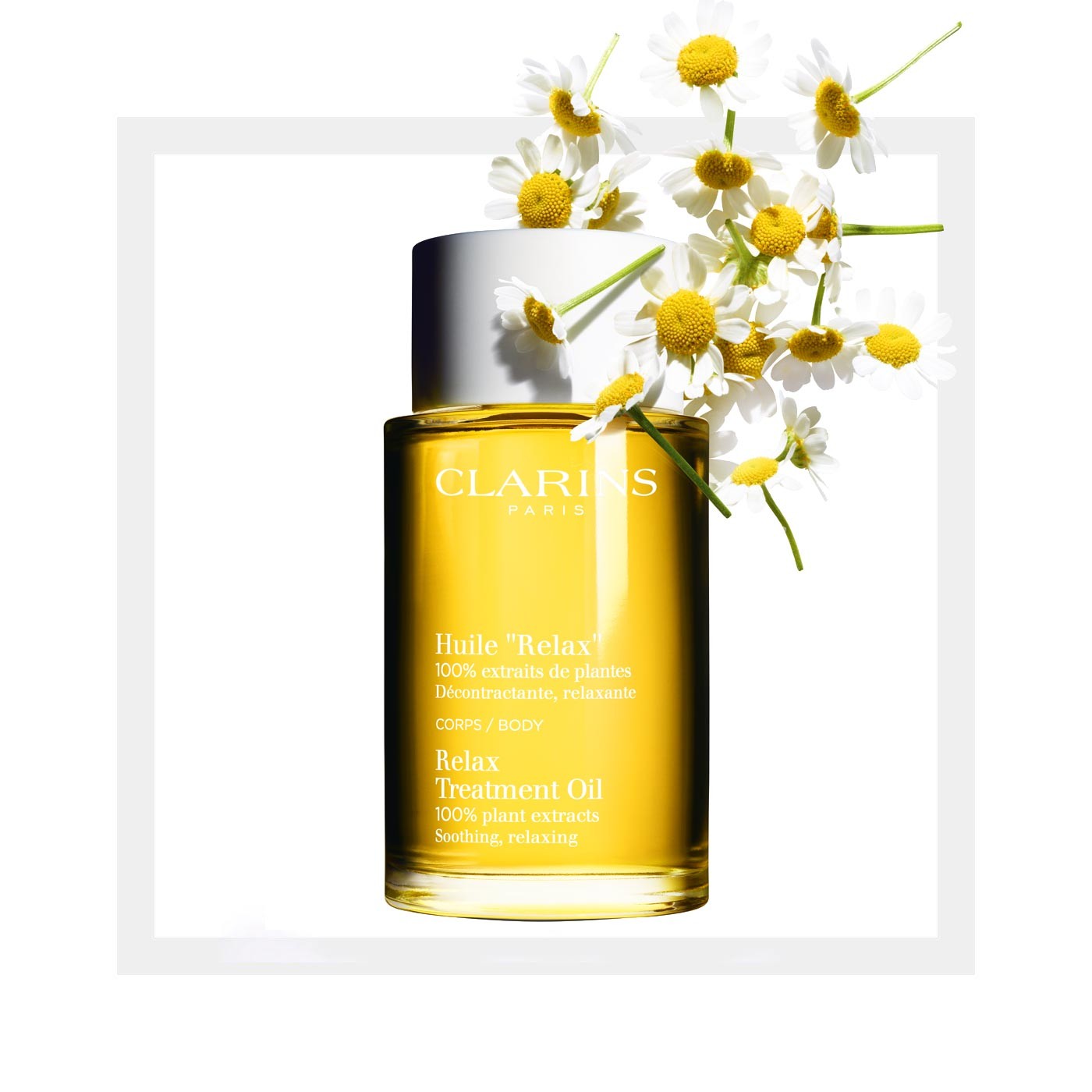 Clarins Huile Relax – Olio Relax, 100% Puri Estratti Di Piante 100 Ml