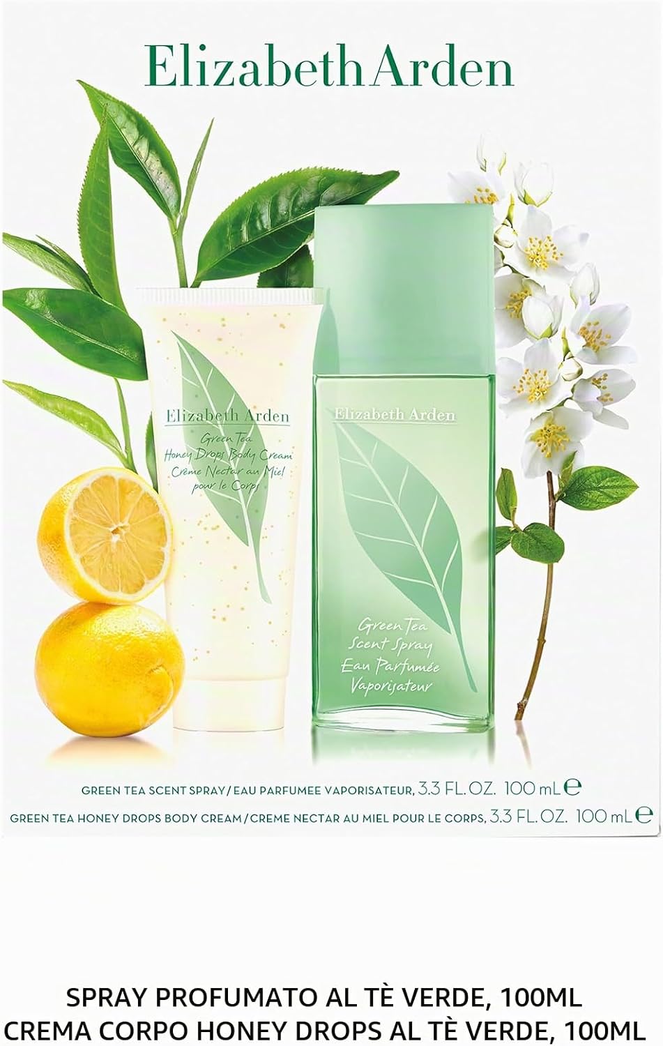 Elizabeth Arden Set Green Tea Eau Parfumée Spray 100ml + Honey Drops Body Cream 100ml
