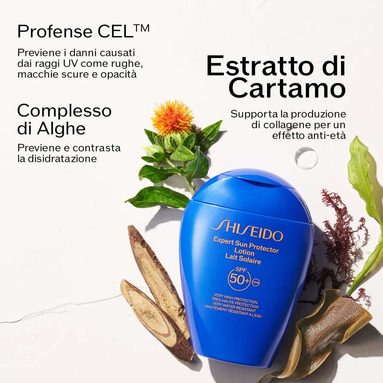 Shiseido Expert Sun Protector Lotion Lait Solaire SPF 50+ Very Water Resistant 50ml