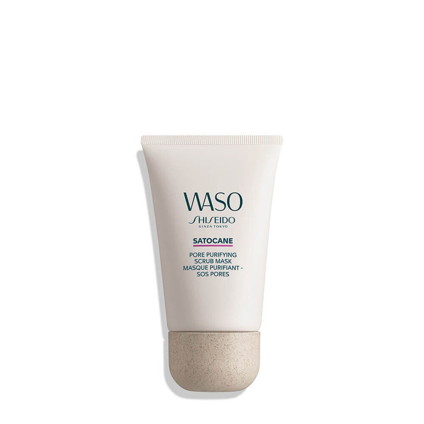 Shiseido Waso Satocane Pore Purifying Scrub Mask, 80 ml Maschera all’Argilla minerale