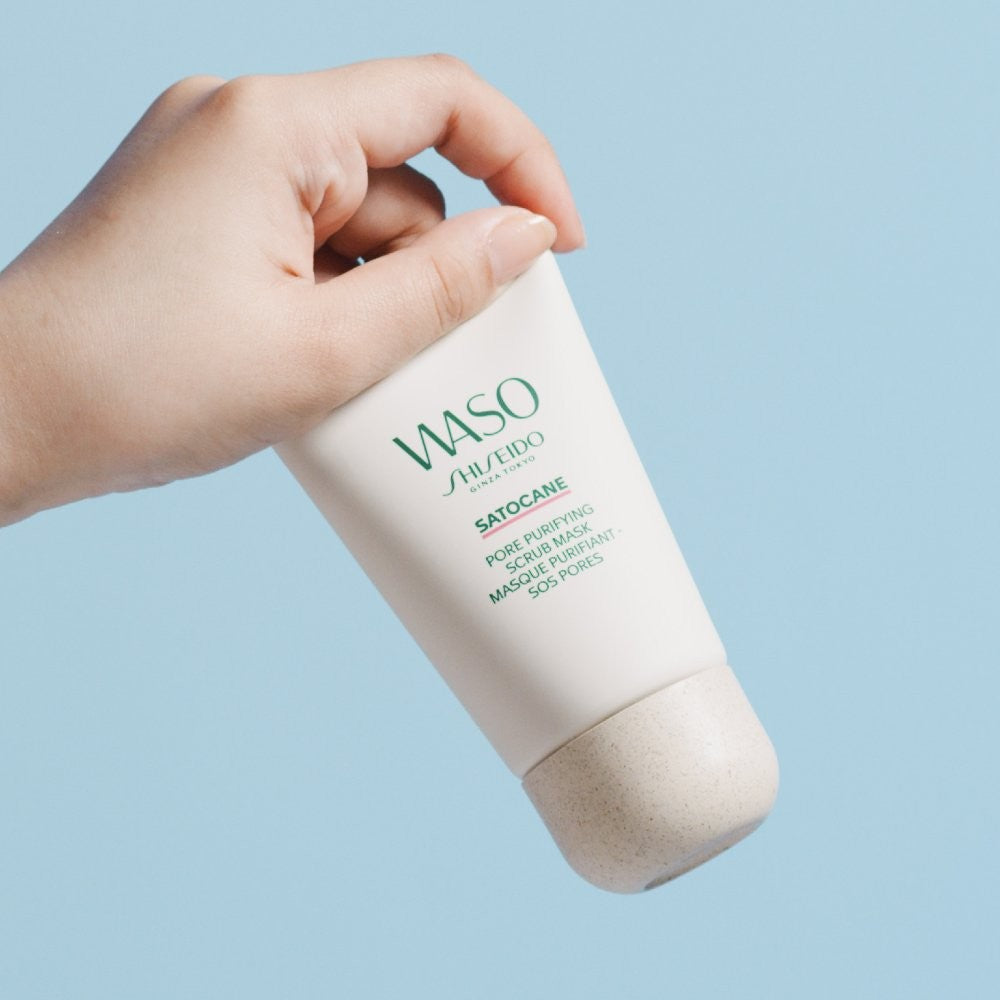 Shiseido Waso Satocane Pore Purifying Scrub Mask, 80 ml Maschera all’Argilla minerale