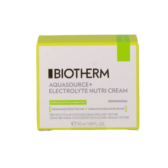 Biotherm Aquasource + Electrolyte Nutri Cream 72H Visage Yeux & Levres